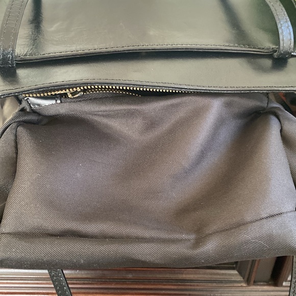 DIVINA FIRENZE TAMARA 🖤BLACK🖤 GENUINE LEATHER SHOULDER BAG 🌟EUC🌟 - Picture 13 of 16